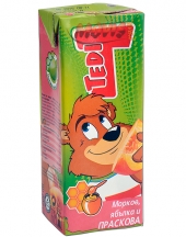 Fruit Juice Tedi with Carrot, Apple and Peach 200ml