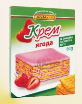 Powder Strawberry Flavour Cake Cream Radikom